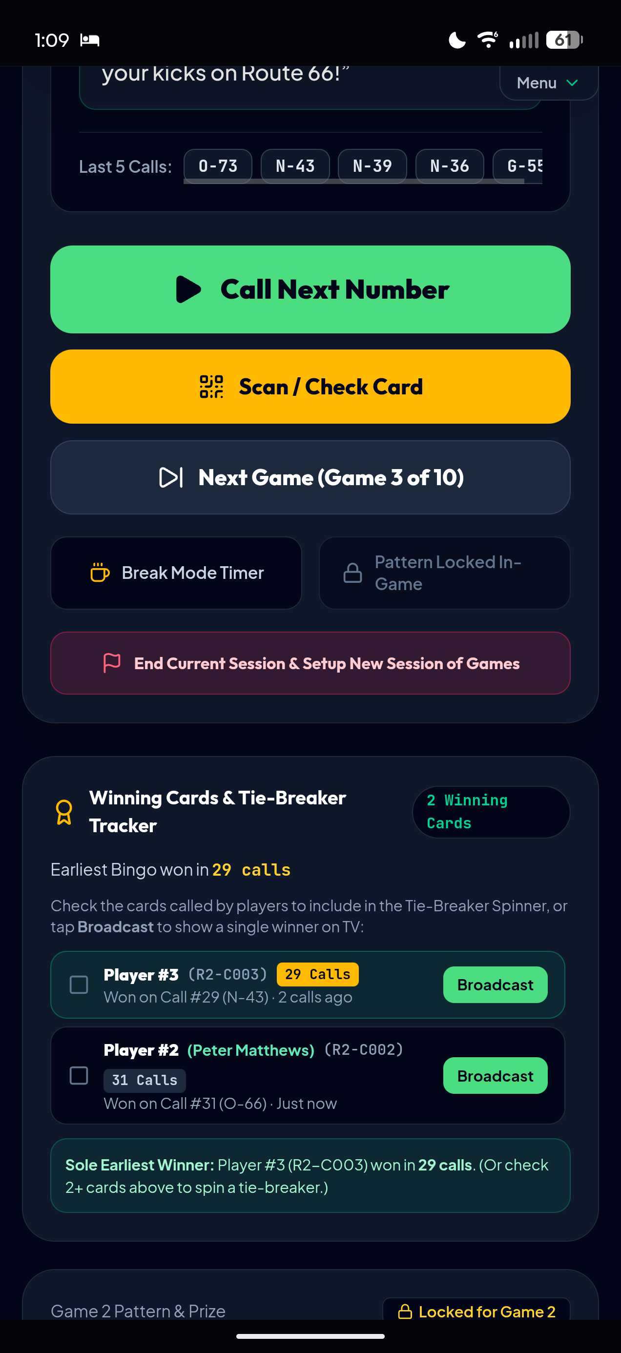 Grand Hall Bingo Screenshot 4